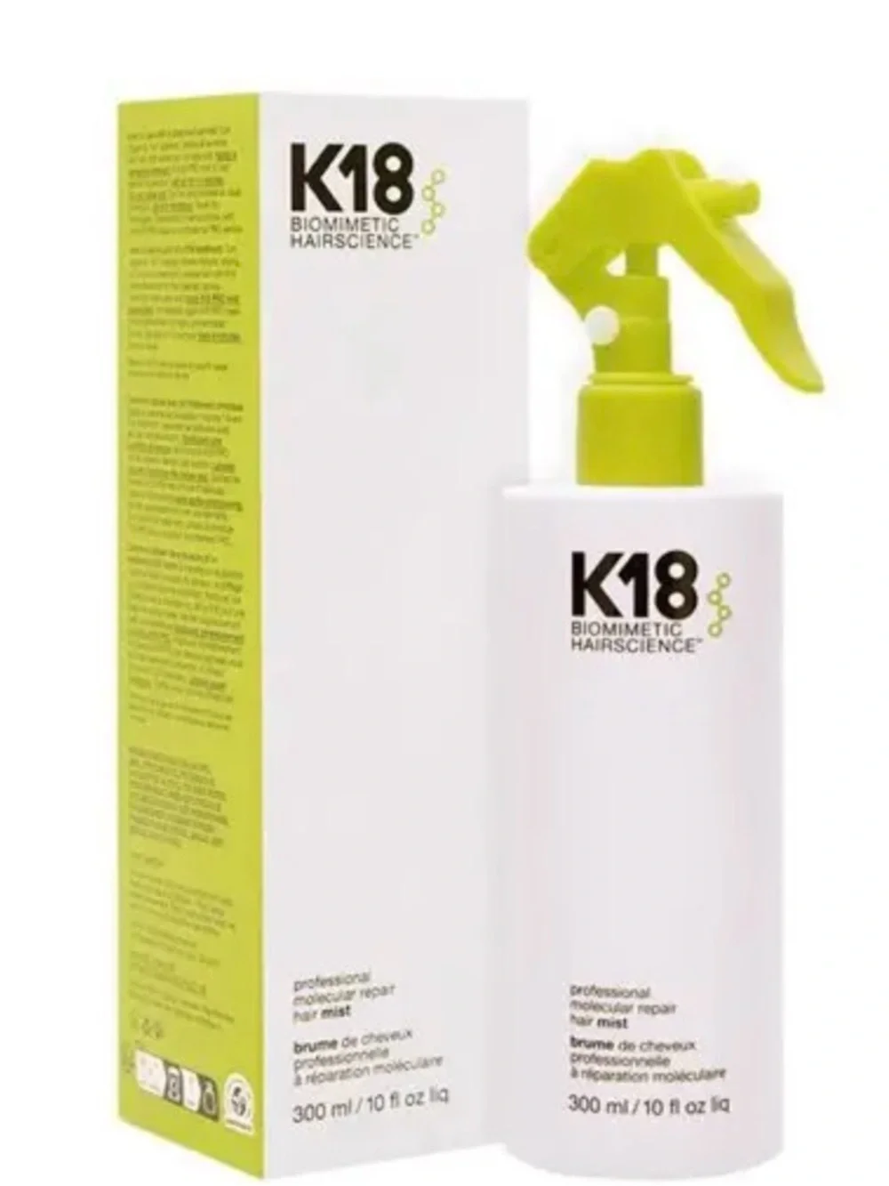 K18 Professional Leave-In Molecular Repair Hair Mist - 300 ml.